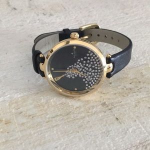 kate spade Women’s Champagne Leather Gold Watch